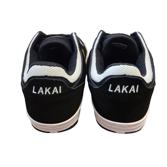 Lakai Telford Low Skateboard Shoes Black Gold Suede Mens Lace Up Sneakers Size 8 - Picture 4 of 9